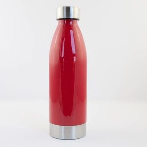 ✅ 3/$18 🆕 22 fl oz Water Bottle in Red with Stainless Steel Lid and Base.